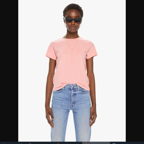 MOTHER The Lil Goodie Goodie in Quartz Pink Tee T Shirt - Picture 1 of 7